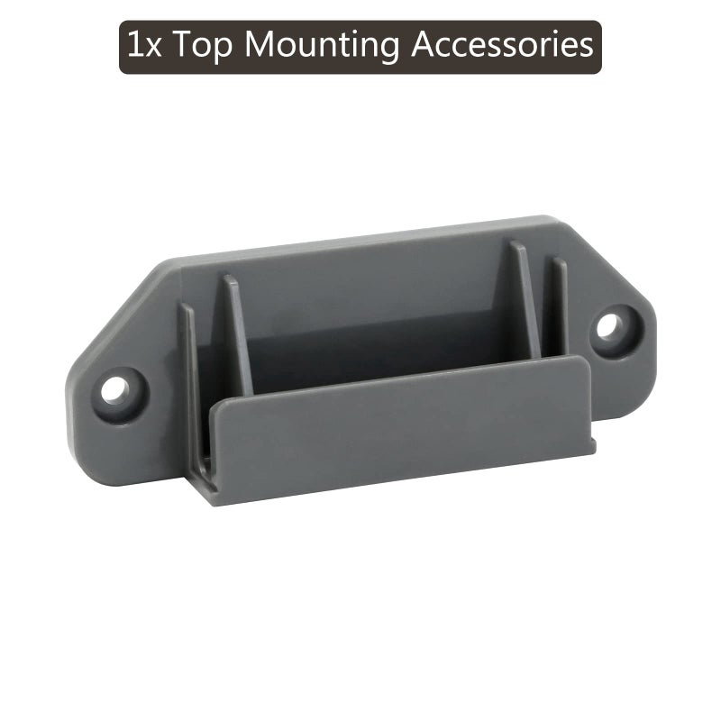 Bingguz Retractable Mesh Gate Hardware Replacement Parts Kit Full Set Wall Mounting Accessories Brackets Screws and Anchors (Gray) - Image 2